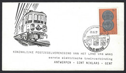 B20 - Belgium - 1972 - Sint-Niklaas - Postzegelvereniging Land Van Waas - Train Railways - Documents Commémoratifs