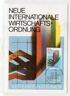 MC 099108 UNO VIENNA - Wien - Neue Internationale Wirtschaftsordnung - 1980 - Cartoline Maximum