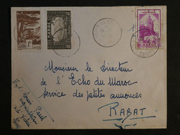 BJ14 MAROC BELLE LETTRE 1941 PETIT BUREAU SIDI A RABAT  + + AFFRANCH. INTERESSANT - Lettres & Documents