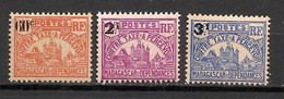 MADAGASCAR - 1924-27 - Taxe TT N°Yv. 17 à 19 - Série Complète - Neuf * / MH VF - Timbres-taxe