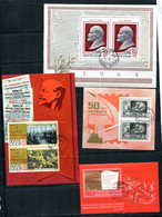 Russia 9 Souvenir Sheets  Used Lenin 14366 - Lénine