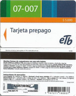 Colombia - ETb (Magnetic) - Tarjeta Prepago Orange Band, Exp.31.03.2005, Remote Mem. 5.000Cp$, Used - Colombie