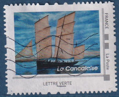 La Cancalaise TVP Lettre Verte  Oblitéré Cadre Gris Philaposte, Bateau - Used Stamps