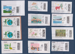 3 Planches Soit 34 Timbres Tous Différents + 1 Paire Oblitérés Soit Imprimés Sur étiquettes Sur Enveloppes Ou Papier - Printable Stamps (Montimbrenligne)