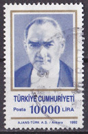 Türkei Marke Von 1992 O/used (A2-27) - Gebruikt