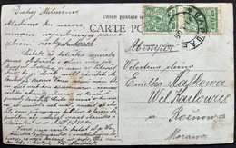 Poland  1909 Russian Period Warsaw 20.1.1909 Nice Card - Brieven En Documenten