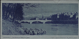 1938 ENTETE Grenoble Les Quais De L’Indre Les Alpes SUR LETTRE SIGNEE B.E.VOIR SCANS - 1900 – 1949