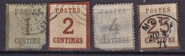 ALSACE-LORRAINE -4 Valeurs Oblitérées + Ou - Défectueuses - Used Stamps