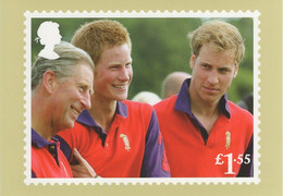 Great Britain 2018 PHQ Card Sc 3801d 1.55pd Princes Charles, William, Harry 70th Birthday - PHQ Cards