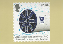 Great Britain 2019 PHQ Card Sc 3842 1.55pd Crossrail Tunnels - PHQ Cards