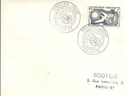 Lettre FDC Polynésie Française Déclaration Universelle Des Droits De L'Homme 1948-1958 - Brieven En Documenten