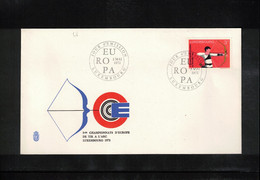 Luxembourg 1972 European Archery Championship FDC - Tir à L'Arc