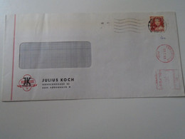 ZA402.7  Denmark  Danmark  Cover  Cancel 1983 Kobenhavn - Uprated Meter  - Ema Red Meter Julius KOCH - Briefe U. Dokumente