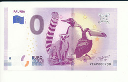 Billet Touristique 0 Euro - FAUNIA  - VEAP - 2019-1 N° 708 - Other & Unclassified