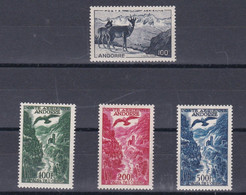 LOT 446 ANDORRE  PA N° 1 - 2 - 3 - 4 * - Airmail