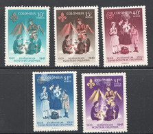 1961  Scouts And Guides Anniversaries  Sc 746, C435-8  MH * - Kolumbien