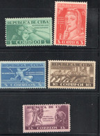 1943  War Safety: Fifth Column, Communists Sc 375-9 MH * - Ungebraucht