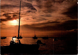 (1 N 20) France - Posted 1987 - Tombée De La Nuit Sur La Flotille (fishing Boats) - Pêche