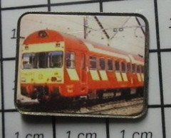 1315c Pin's Pins / Beau Et Rare / TRANSPORTS / LOCOMOTIVE A IDENTIFIER PHOTO COULEUR - Transports