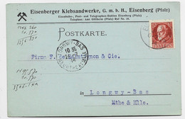 EISENBERG PFALTZ POSTKARTE PRIVEE EISENBERG GLOCKEN MORTEL 1914 - Eisenberg