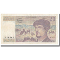 France, 20 Francs, Debussy, 1987, TTB, Fayette:66.08, KM:151b - 20 F 1980-1997 ''Debussy''