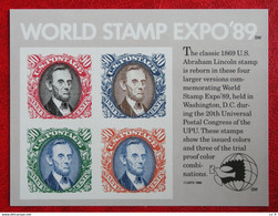 WORLD STAMP EXPO '89 Washington 1989  / MNH** - Blocks & Sheetlets