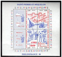 SAINT PIERRE ET MIQUELON - BLOC PHILEXFRANCE 1989 - NEUF** SOUS BLISTER - Blokken & Velletjes