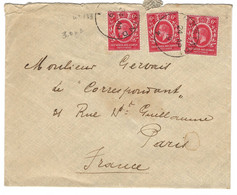 ENVELOPPE EAST AFRICA AND UGANDA / MASINDI  1919 POUR PARIS FRANCE - Ouganda (...-1962)