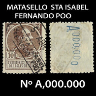 Guinea España.1919.Alfonso XIII.10p.Usado.Edifil.140.nº000,000. - Guinea Española