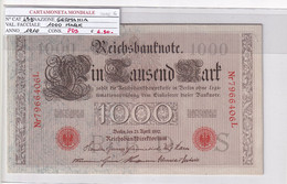 GERMANIA IMPERO 1000 MARK 1910 P 45B CONSECUTIVE 7966401L/406L - 1000 Mark