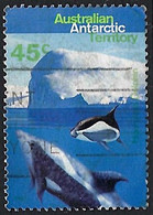 AUSTRALIAN ANTARCTIC TERRITORY (AAT) 1995 QEII 45c, Multicoloured, Whales And Dolphins-Hourglass Dolphins Used - Usados