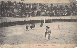 CPA  - CORRIDA - 10 - Arênes De BEZIERS - La Mise à Mort Clareton Edit - Stierkampf