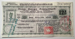 Ireland RARE "Irish Postal Order" 12s 1969 COILL CHILLEMAIGHNEANN  (postal Note Stationery Money Irlande Irland Bon - Postwaardestukken