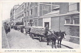 CPA  - PARIS - AU PLANTEUR DE CAIFFA - Déchargement D'un Des Arrivages Journaliers De Cafés - Livreur - Artesanos De Páris