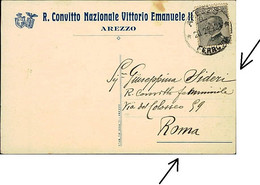 AREZZO - R. CONVITTO NAZIONALE VITTORIO EMANUELE II - SPEDITA 1924 (13775) - Arezzo