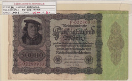 GERMANIA WEIMAR 50'000 MARK 1923 P 80 - 50.000 Mark