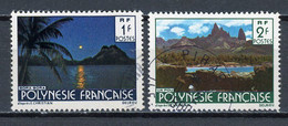 POLYNESIE - PAYSAGE - N° Yt 132 + 133 Obli. - Used Stamps