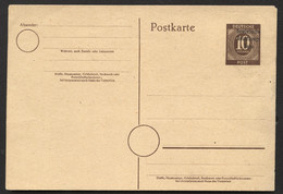 SBZ Postkarte P30I AUFDRUCK Auf P952 Postfrisch 1948 ATTEST RUSCHER 2022 - Entiers Postaux