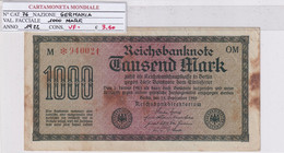 GERMANIA WEIMAR 1'000 MARK 1922 P 76 - 1.000 Mark