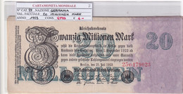 GERMANIA WEIMAR 20 MILLIONEN MARK 1923 P 97 - 20 Mio. Mark