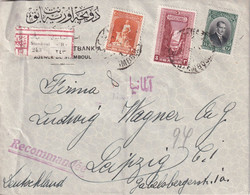 TURQUIE LETTRE RECOMMANDEE DE STAMBOUL 1928 - Cartas & Documentos