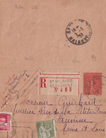 France Entiers Postaux - Carte Lettre Recommandée - Cartoline-lettere