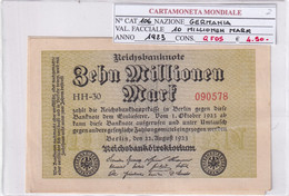 GERMANIA WEIMAR 10 MILLIONEN MARK 1923 P 106 - 10 Mio. Mark