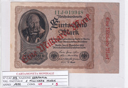GERMANIA WEIMAR 1 MILLIARDE MARK 1922 P 113 - 1 Milliarde Mark