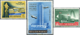 140702 MNH SAN MARINO 1958 FERIA DE MILAN - Gebraucht