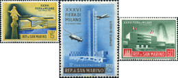 140702 MNH SAN MARINO 1958 FERIA DE MILAN - Gebruikt