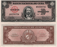 CUBA       10 Pesos       P-79b       1960       UNC - Cuba