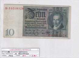 GERMANIA WEIMAR 10 REICHSMARK 1929 P 180 - 10 Mark