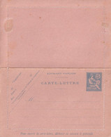 France Entiers Postaux - 25c Mouchon - Carte Lettre - Letter Cards
