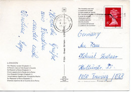 62800 - Grossbritannien - 1979 - 8p Machin EF A AnsKte LONDON - ... -> Westdeutschland - Cartas & Documentos